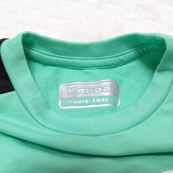 Kappa Unisex Crew Neck Aquamarine Pullover Loopknit Sweatshirt NWOT size:4T - Picture 4 of 7